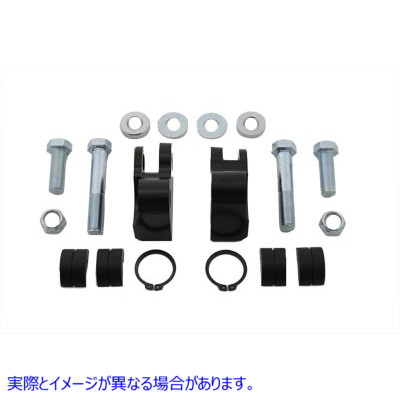 54-0513 リアショック ロワリングキット ブラック 取寄せ Vツイン Rear Shock Lowering Kit Black (検索用／