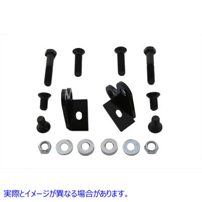 54-0521 リアショック ロワリングキット ブラック 取寄せ Vツイン Rear Shock Lowering Kit Black (検索用／