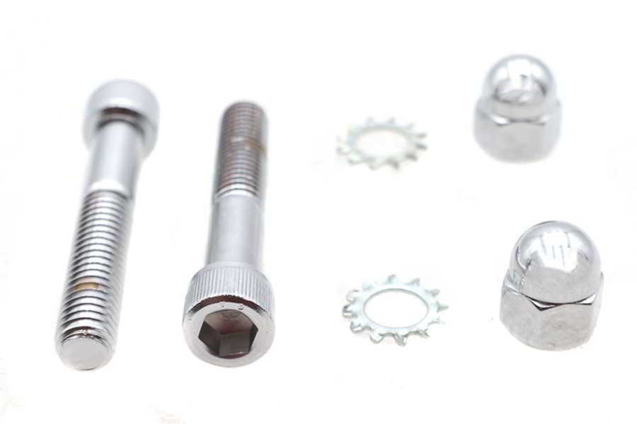 54-0550 取寄せ Vツイン Spring Fork Shock Hardware Mount Kit Chrome (検索用／)