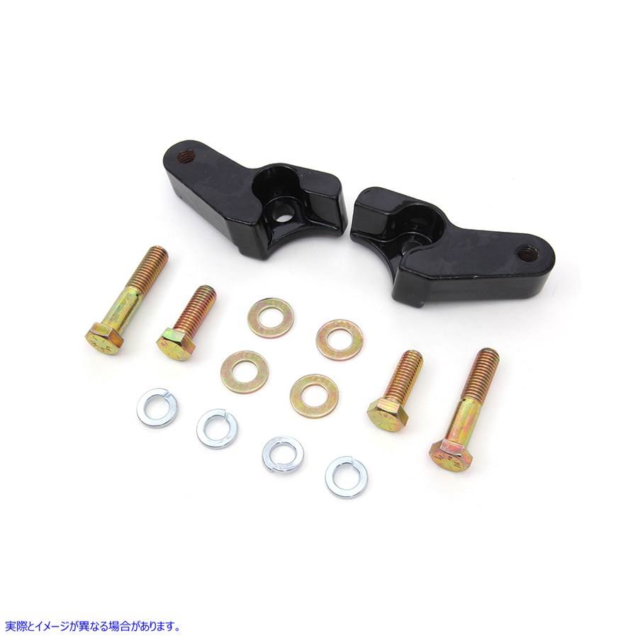 54-0752 リアショック ロワリングキット ブラック 取寄せ Vツイン Rear Shock Lowering Kit Black (検索用／