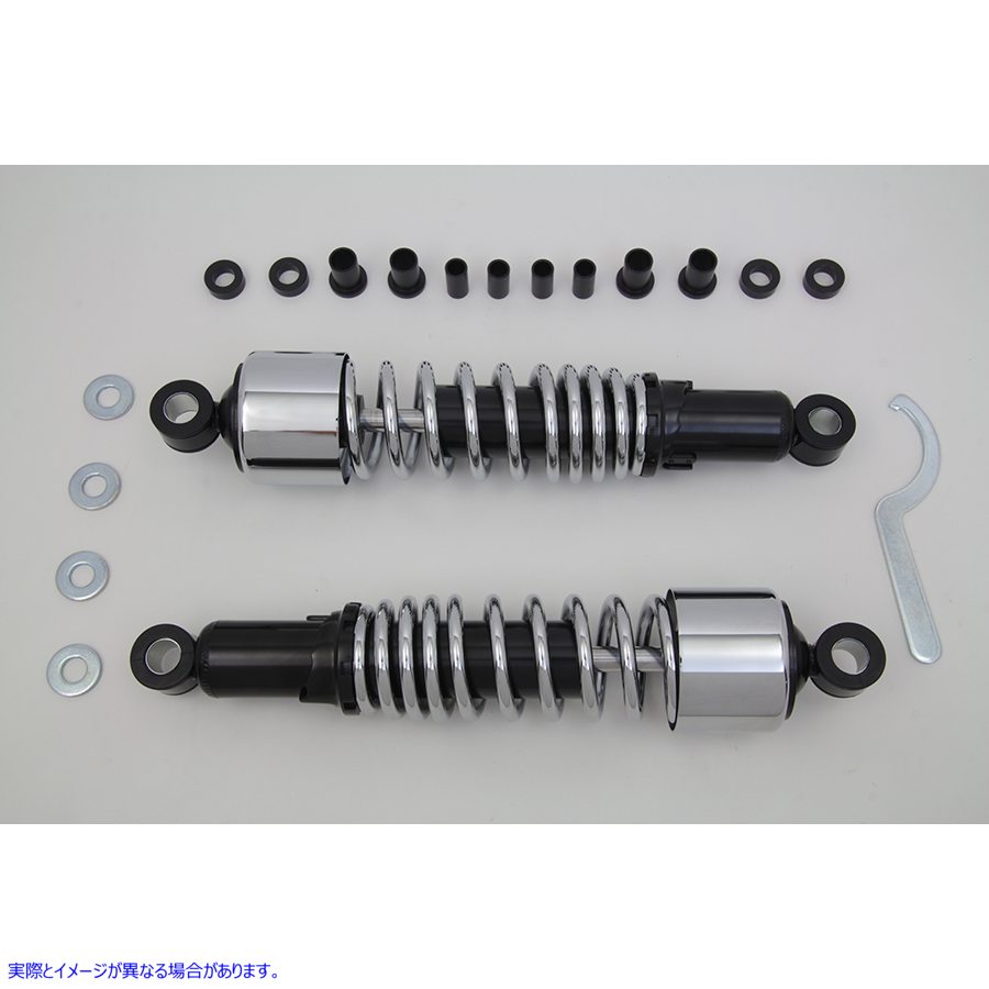 54-0780 13インチFLTショックセット クローム 取寄せ Vツイン 13 inch FLT Shock Set Chrome (検索用／