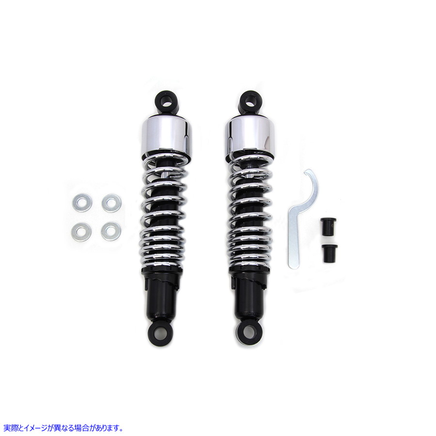 54-0781 12-1/2 インチ FLT ショックセット クローム 取寄せ Vツイン 12-1/2 inch FLT Shock Set Chrome (検索用／