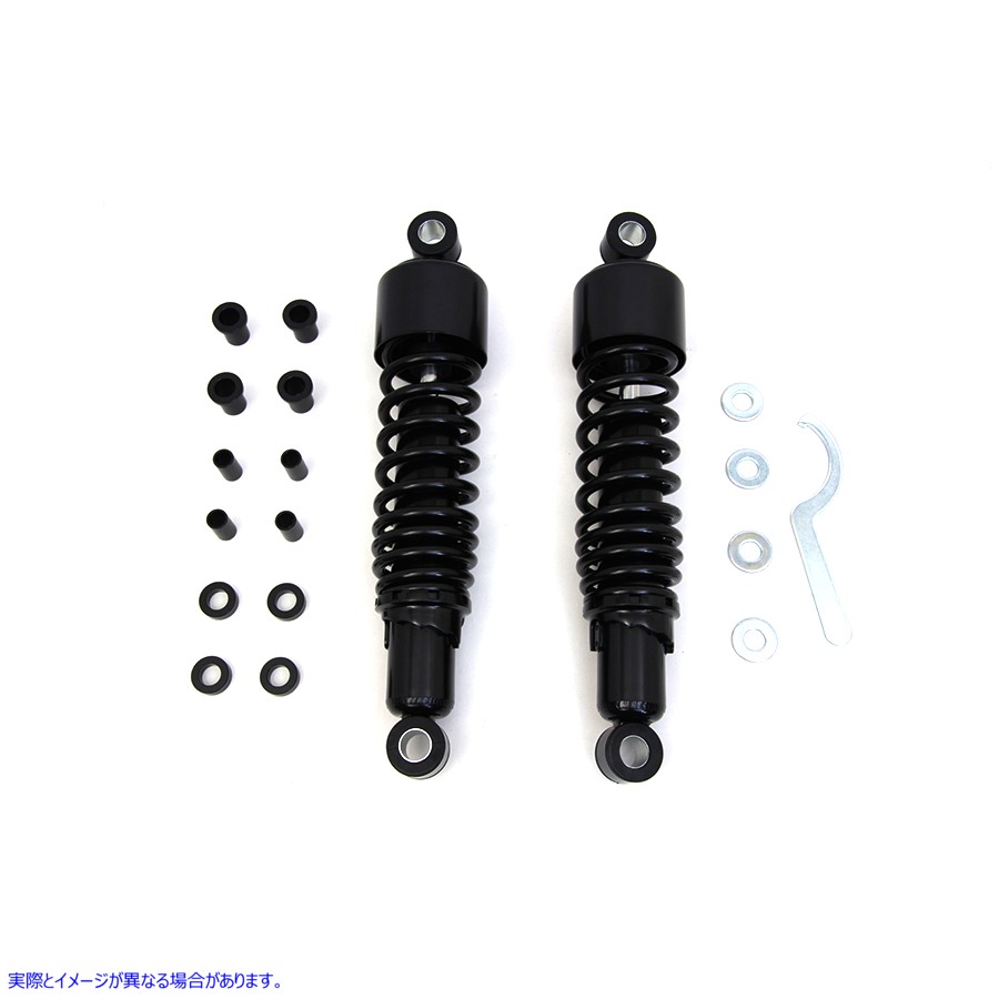 54-0873 12-1/2インチ FLT ショックセット ブラック 取寄せ Vツイン 12-1/2 inch FLT Shock Set Black (検索用／