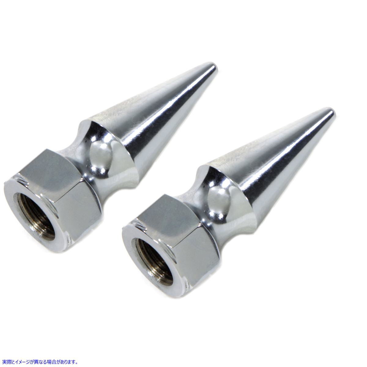 6905-2 クロームパイクナット細目7/16インチ-20ネジ 取寄せ Vツイン Chrome Pike Nut Fine 7/16 inch-20 Thread (検索用／ Colon