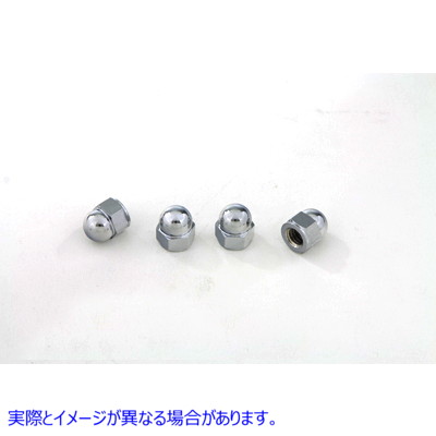 6943-4T Chrome Acorn Nut 5/16 -18 Coarse Thread 取寄せ Vツイン (検索用／
