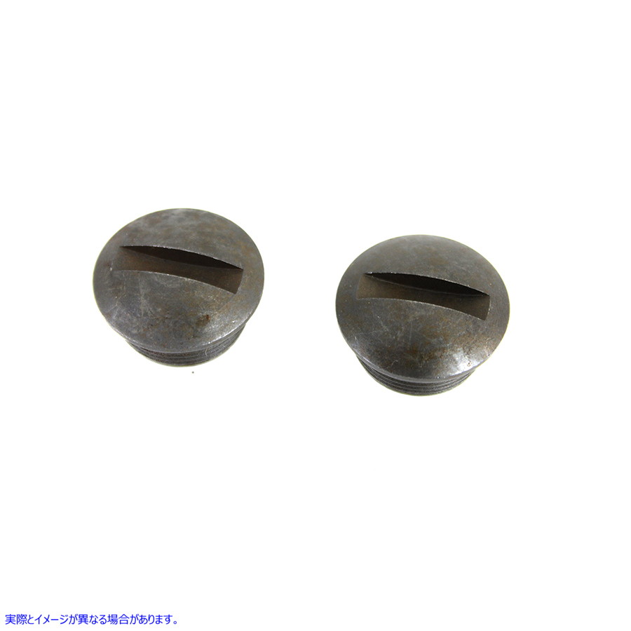 7626-2 パーカーライズドスプリングハンドルバーエンドナットセット 取寄せ Vツイン Parkerized Spring Handlebar End Nut Set (