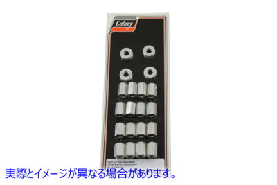 7709-32 カドミウムヘッドナットセット 取寄せ Vツイン Cadmium Head Nut Set (検索用／ Colony