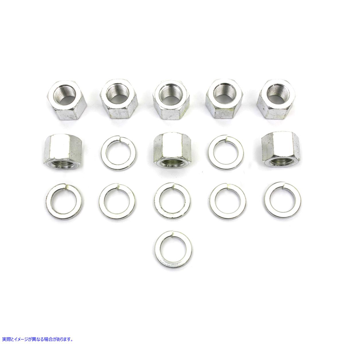 8105-16 カドミウムシリンダーベースのナットとワッシャー 取寄せ Vツイン Cadmium Cylinder Base Nuts and Washers (検索用／ C