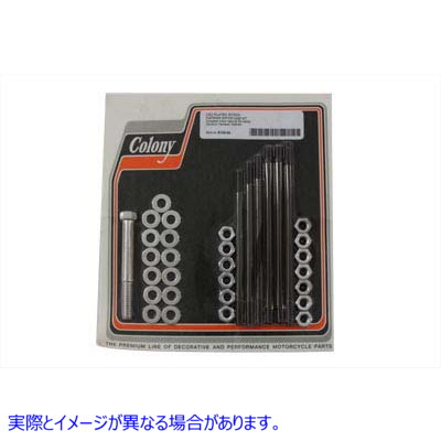 8143-34 クロームストックエンジンケースボルトキット 取寄せ Vツイン Chrome Stock Engine Case Bolt Kit (検索用／ Colony