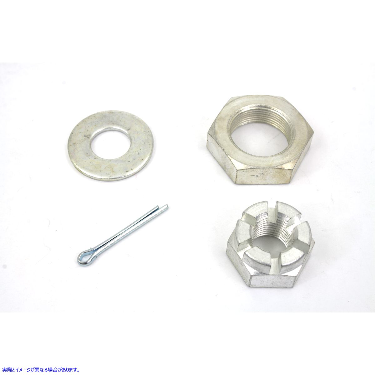8163-3 カドミウム製フロントアクスルナットキット 取寄せ Vツイン Cadmium Front Axle Nut Kit (検索用／7845 Colony