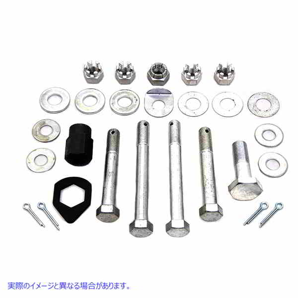 8165-19 カドミウム製上下モーターマウントボルトキット 取寄せ Vツイン Cadmium Upper and Lower Motor Mount Bolt Kit (検索用