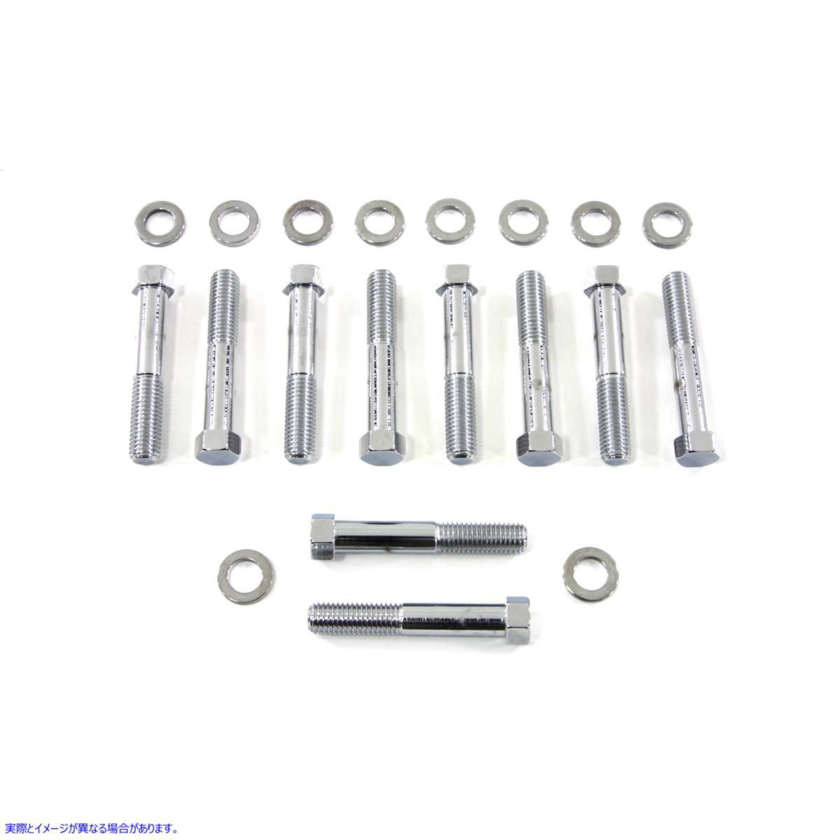 8220-20 ワッシャー付きクロームヘッドボルト 取寄せ Vツイン Chrome Head Bolt with Washer (検索用／ Colony
