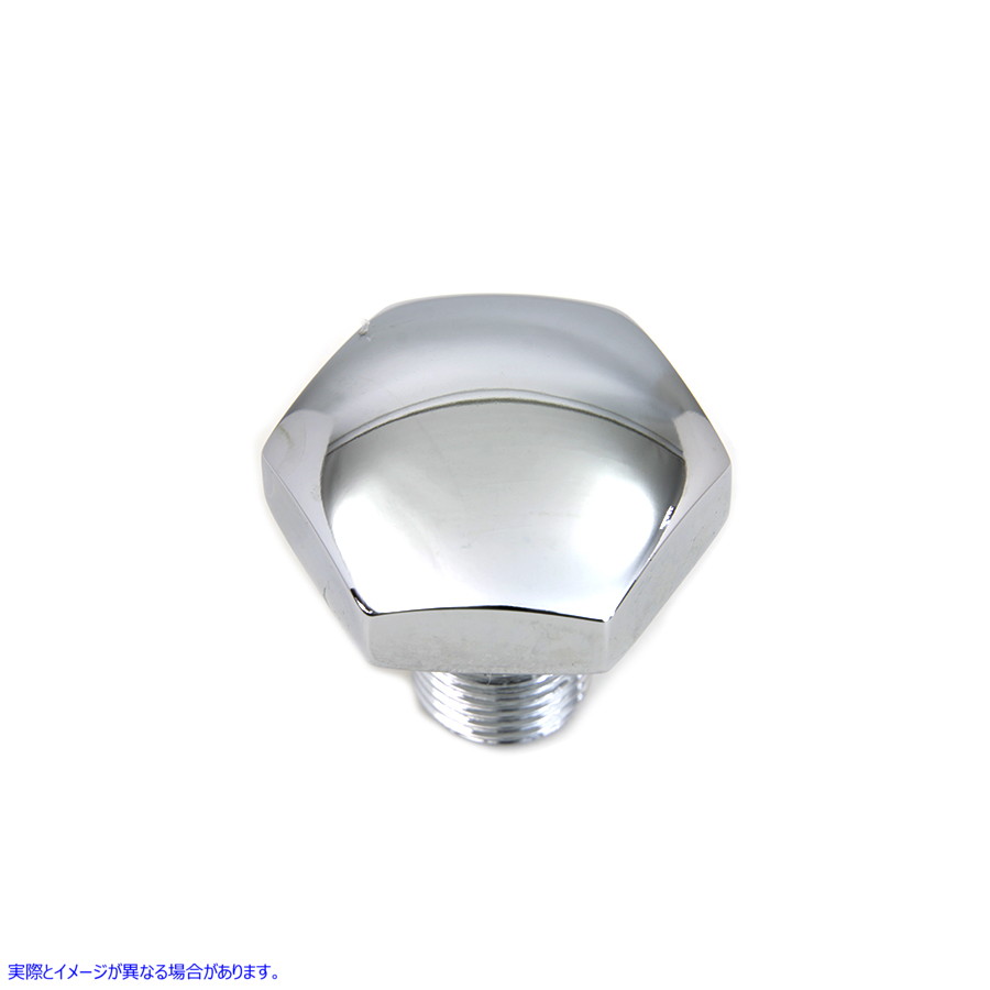 8233-1 クロームドーム型トップフォークチューブボルト 取寄せ Vツイン Chrome Dome Shape Top Fork Tube Bolt (検索用／45839-7