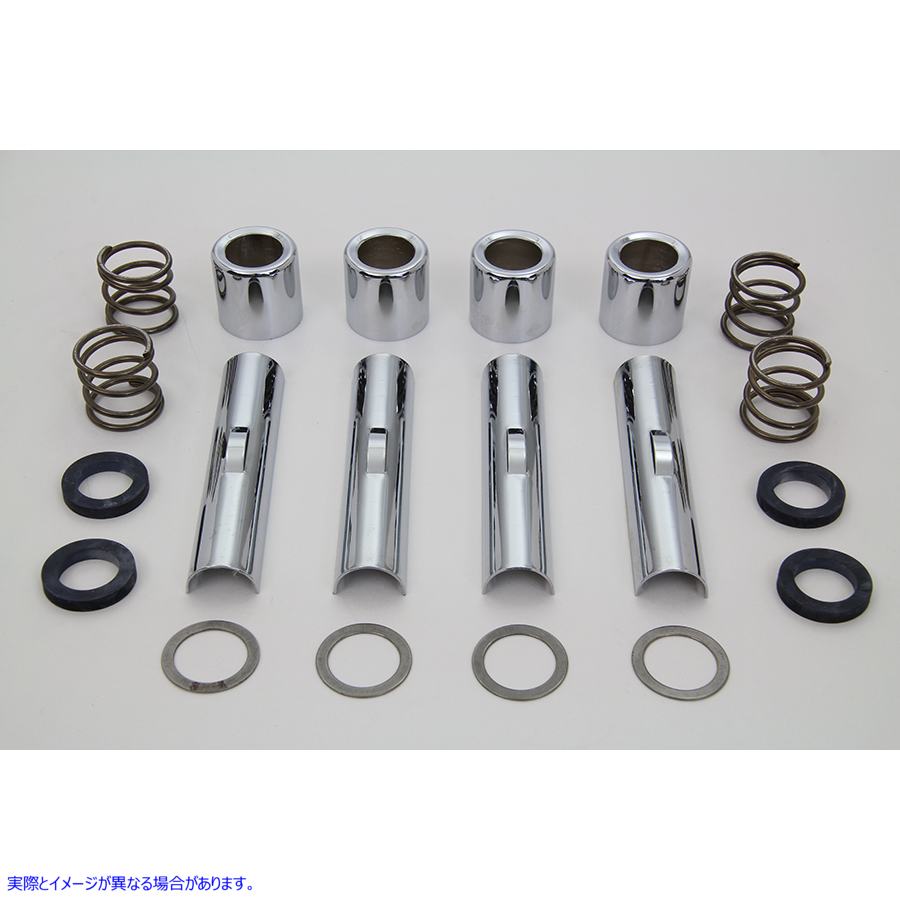8602-20 【廃番】 プッシュロッド カバー カップおよびクリップ キット オーバーサイズ .200 取寄せ Vツイン Pushrod Cover Cup