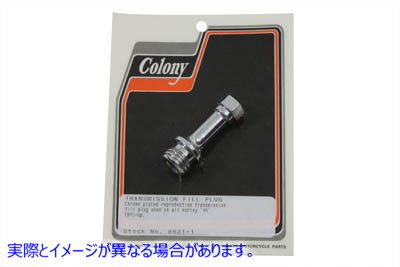 8631-1 トランスミッションフィルプラグクローム 取寄せ Vツイン Transmission Fill Plug Chrome (検索用／703 Colony
