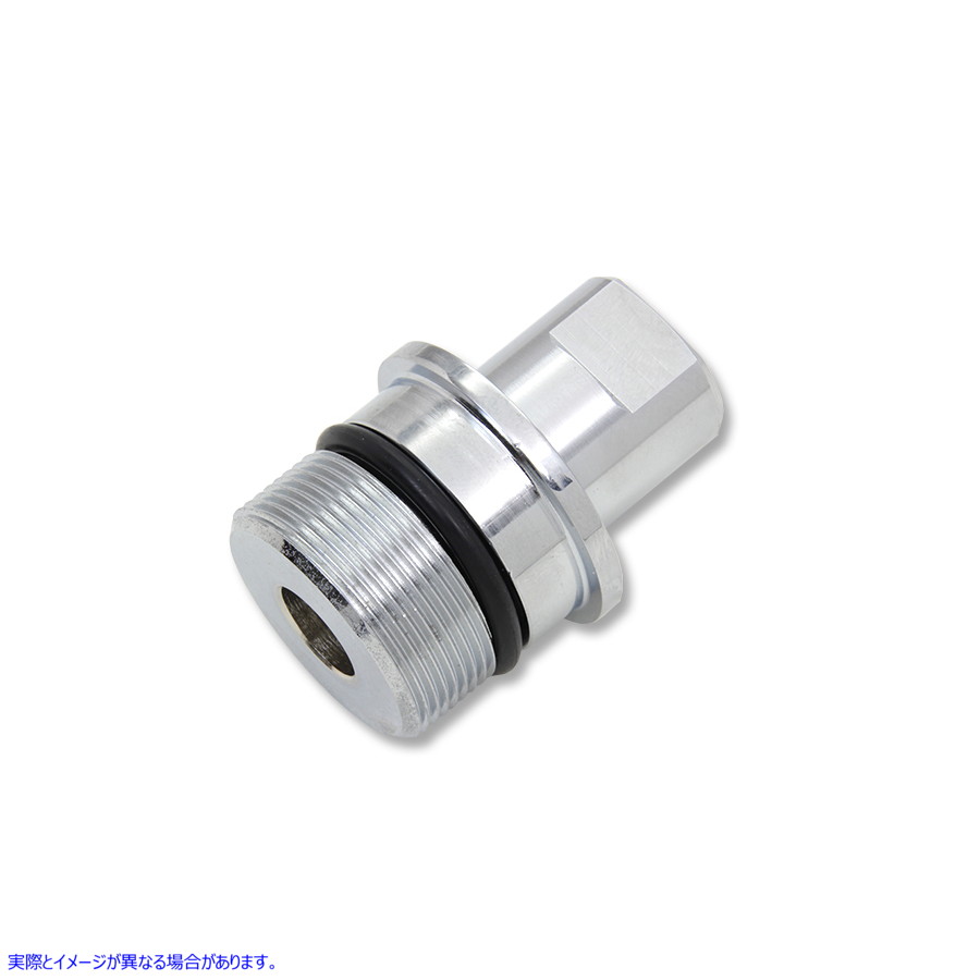 8716-1T インナーフォークチューブプラグ クローム 取寄せ Vツイン Inner Fork Tube Plug Chrome (検索用／