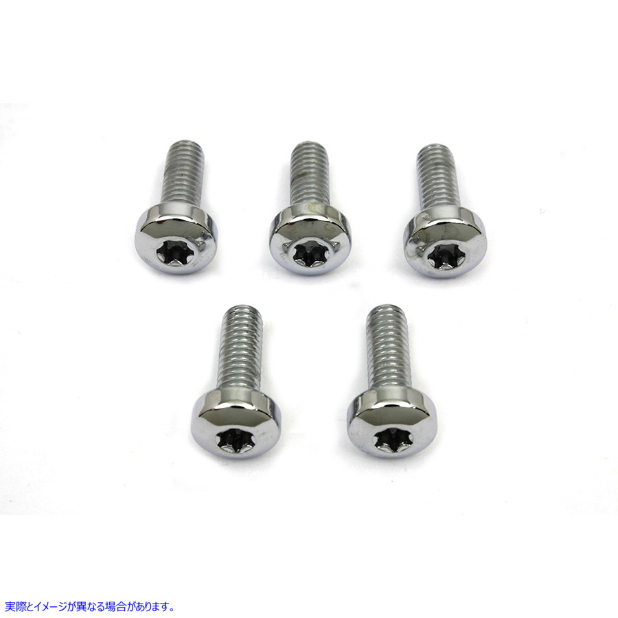 8793-5 クロームフロントブレーキディスクボルトセット 取寄せ Vツイン Chrome Front Brake Disc Bolt Set (検索用／ Colony