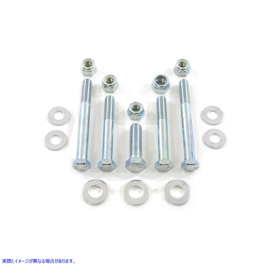 8807-17T モーターマウントボルトキット 亜鉛 取寄せ Vツイン Motor Mount Bolt Kit Zinc (検索用／
