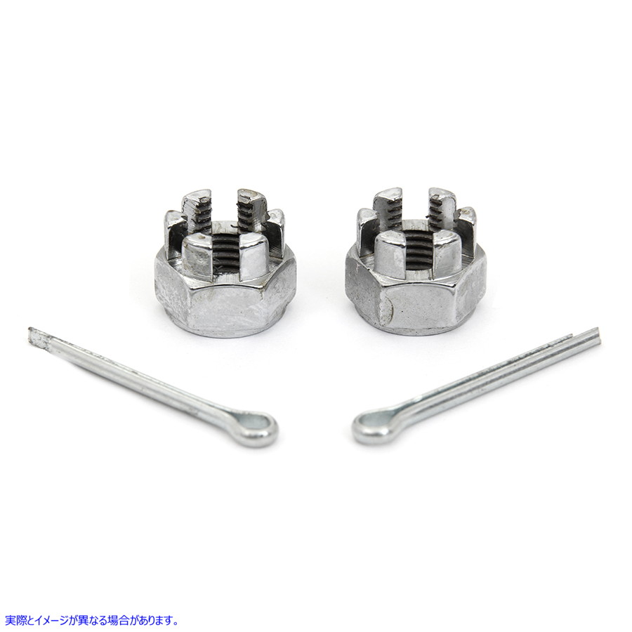 8852-4 フロント アクスル ナット キット クローム Front Axle Nut Kit Chrome 取寄せ Vツイン (検索用／ Colony