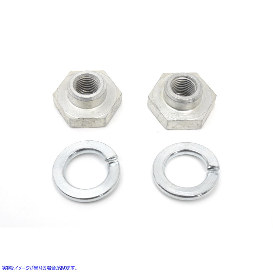 8874-2T シートポストロッドロックナットとロックワッシャー Seat Post Rod Lock Nut and Lock Washer 取寄せ Vツイン (検索用／ V-Twin