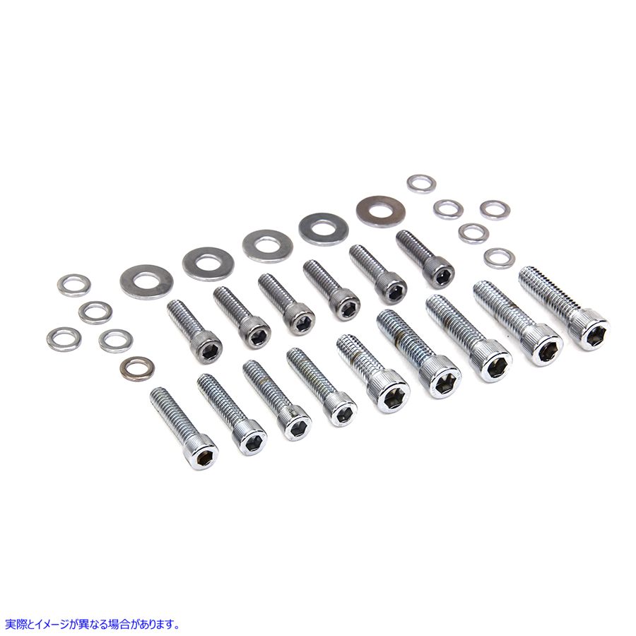 8908-15 トランスミッションサイドカバースクリューキットアレン 取寄せ Vツイン Transmission Side Cover Screw Kit Allen (検