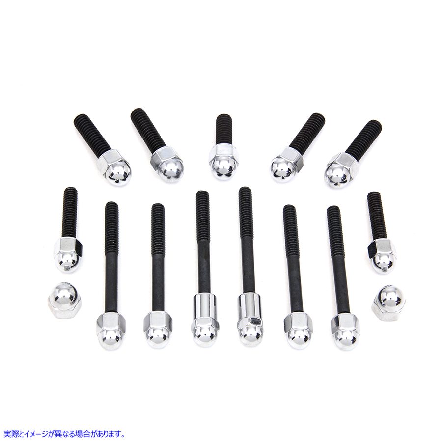 8912-13 トランスミッションサイドカバースクリュー ドングリスタイル 取寄せ Vツイン Transmission Side Cover Screw Acorn Sty