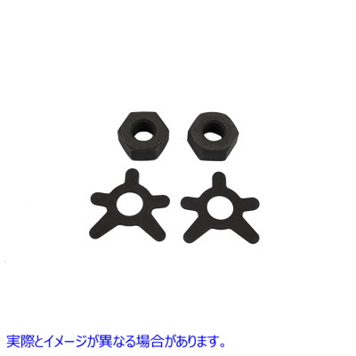 9677-4T ブレーキ シャフト ナットおよびロック キット パーカーライズド 取寄せ Vツイン Brake Shaft Nut and Lock Kit Parkeri