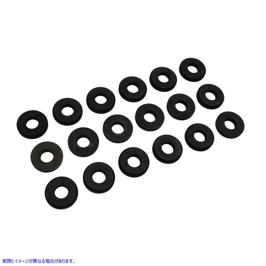 9698-18 マイナス ヘッドボルト ワッシャー キット パーカーライズド 取寄せ Vツイン Flathead Headbolt Washer Kit Parkerized