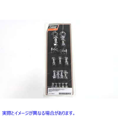 9708-18 リアフェンダークロームマウンティングキット 取寄せ Vツイン Rear Fender Chrome Mounting Kit (検索用／ Colony