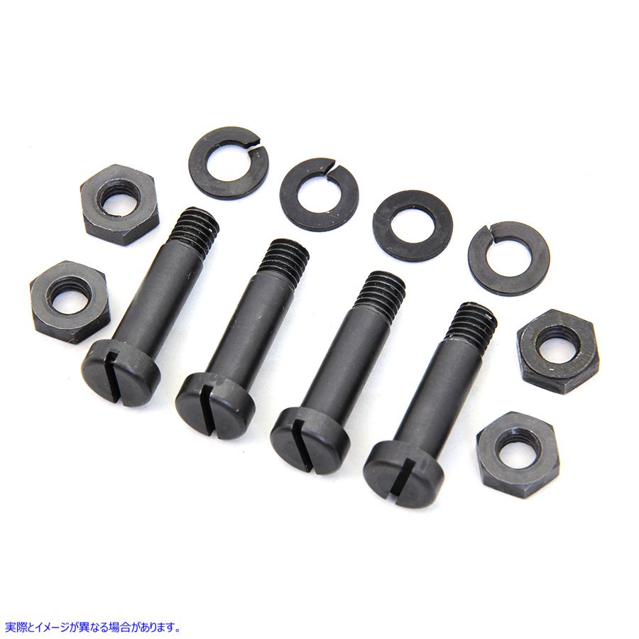 9886-12 フットボードパーカーライズドヒンジボルトキット 取寄せ Vツイン Footboard Parkerized Hinge Bolt Kit (検索用／2954-