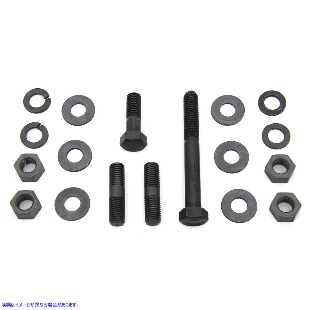 9893-18 Parkerized ガソリンタンク取り付けキット 取寄せ Vツイン Parkerized Gas Tank Mounting Kit (検索用／ Colony