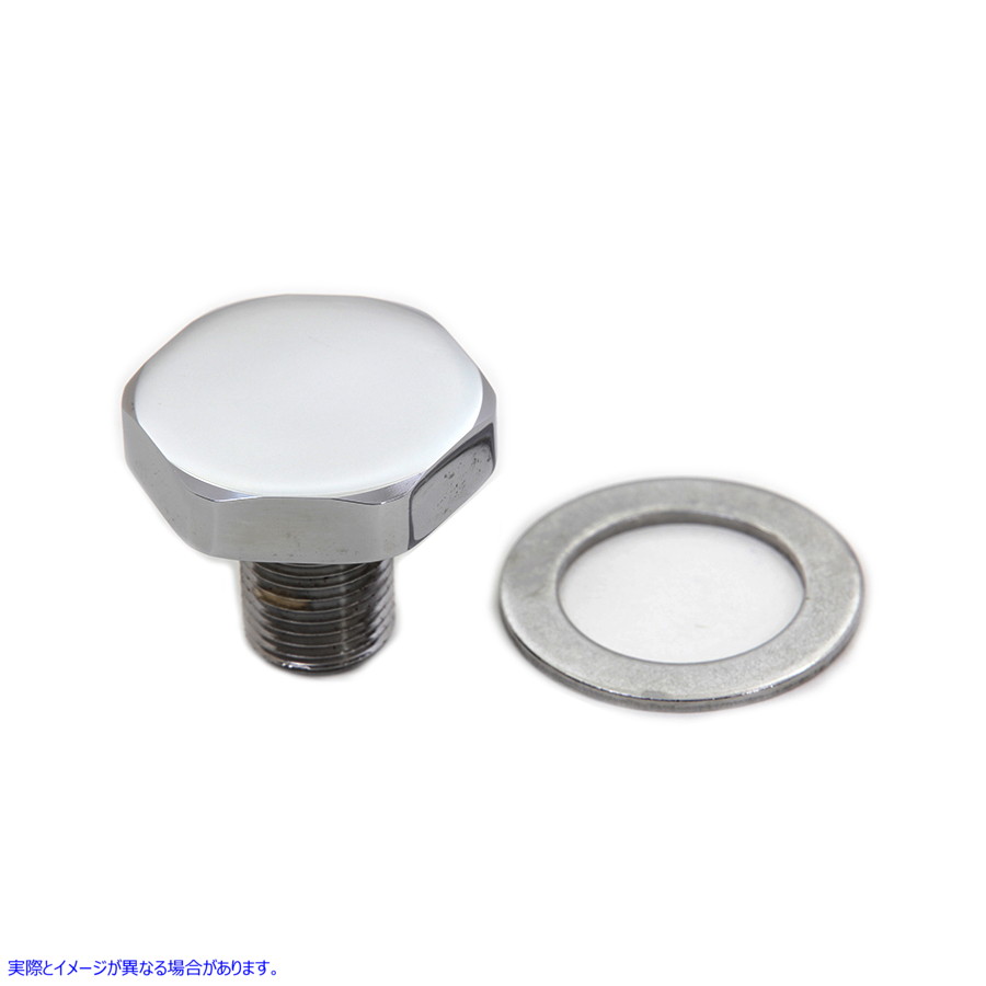9912-2 フォークトップチューブプラグ フラットクローム 取寄せ Vツイン Fork Top Tube Plug Flat Chrome (検索用／45419-80 571