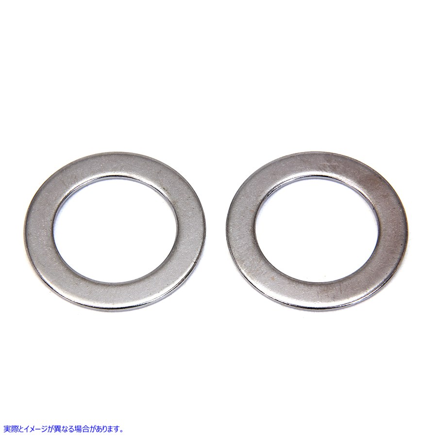 9964-2 フォークチューブプラグ クロームワッシャー 取寄せ Vツイン Fork Tube Plug Chrome Washer (検索用／5710 Colony